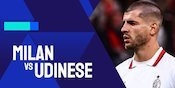 Link Live Streaming AC Milan vs Udinese - Serie A