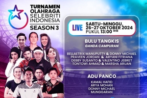 Donny Michael dan Aryani Fitriana Bakal Tanding Bulu Tangkis di 'Turnamen Olahraga Selebriti Indonesia Season 3'