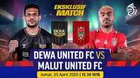 Saksikan Live Stream Eksklusif Match BRI Liga 1: Dewa United vs Malut United di Vidio