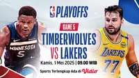 Jadwal dan Link Nonton Timberwolves vs LA Lakers Game 5 di Vidio