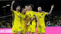 Debut dan Langsung Bikin Gol ke Gawang Vietnam, Pemain Naturalisasi Anyar Timnas Malaysia Girang